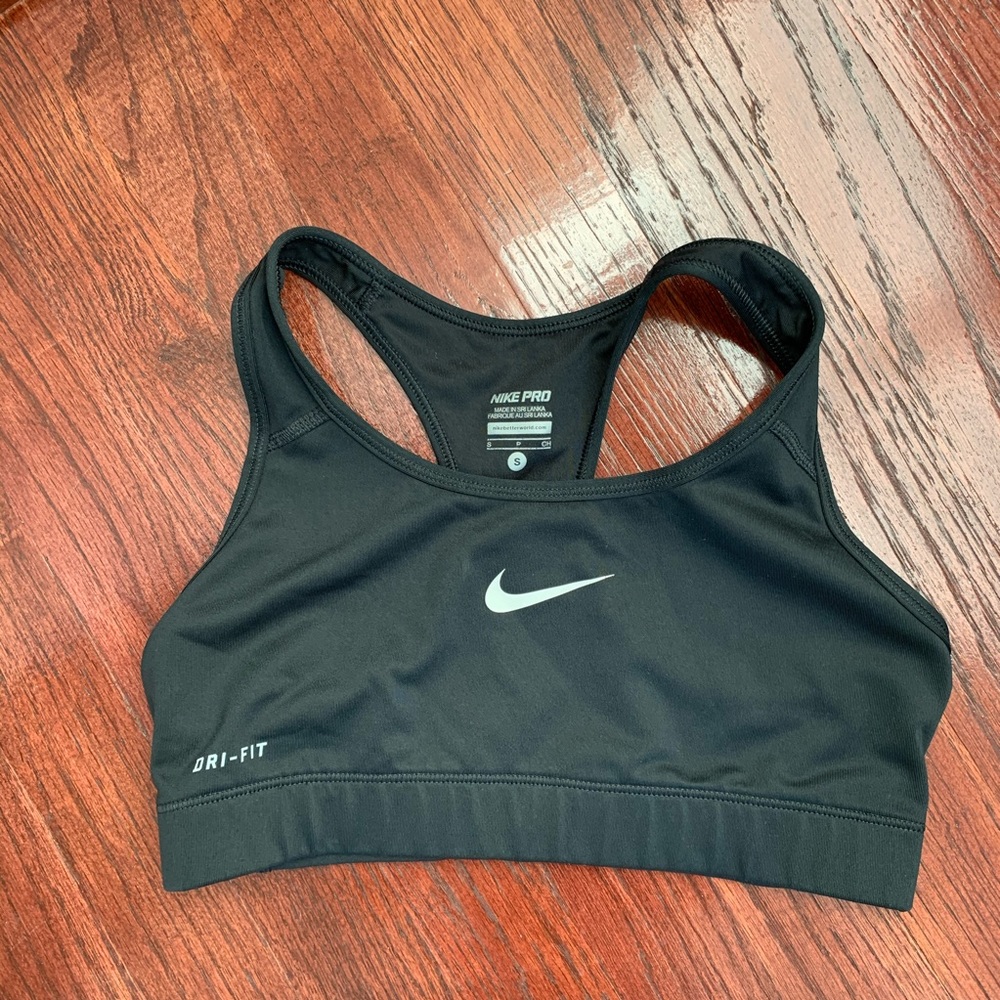 Nike black sports bra